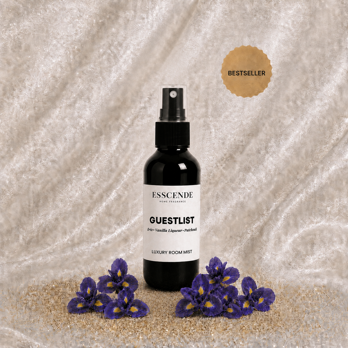 GUESTLIST Room Mist - Iris, Vanilla Liquer, Patchouli (Travel Size 100ml)