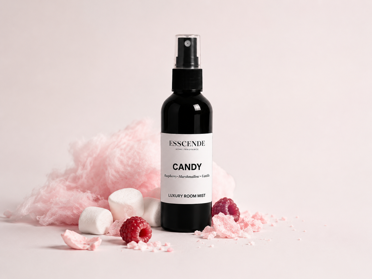CANDY Luxury Room Mist - 100ml - Travel Size - Raspberry Marshmallow, Vanilla