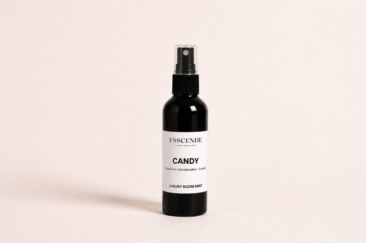 CANDY Luxury Room Mist - 100ml - Travel Size - Raspberry Marshmallow, Vanilla